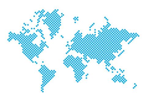 Dotted World Map 144399 Vector Art At Vecteezy