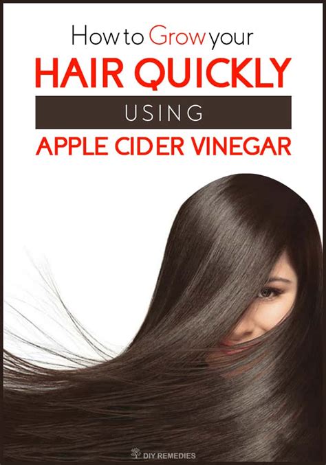 How To Grow Your Hair Quickly Using Apple Cider Vinegar