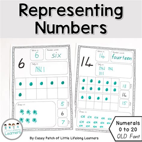 Representing Numbers 1 To 20 Activity Sheets Qld Font Tally Marks