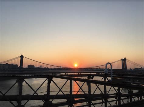 Come Walk Across The Brooklyn Bridge At Sunrise