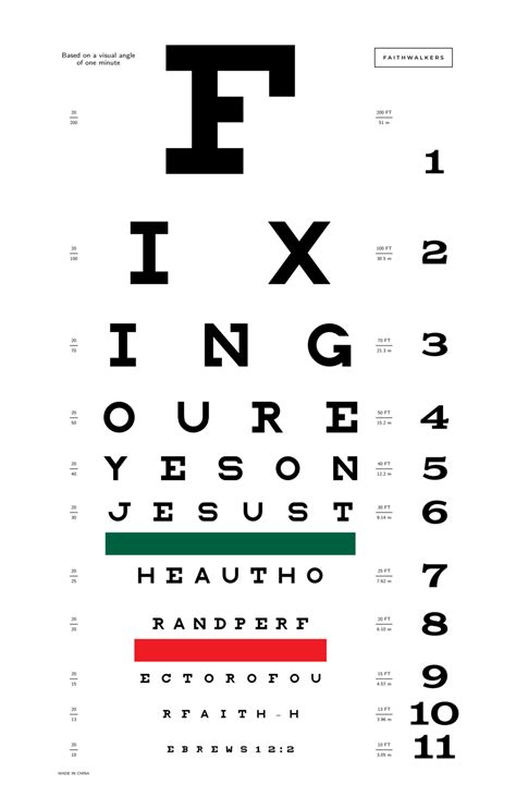 Printable Eye Chart For Kids Eye Chart Printable