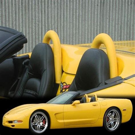 Corvette Seat Back Hoops Set Custom Leather Wrapped 1997 2004 C5