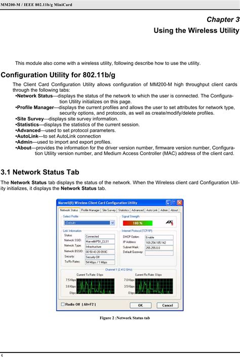 CyberTAN Technology MM200M IEEE 802 11 B G MiniCard User Manual Manual