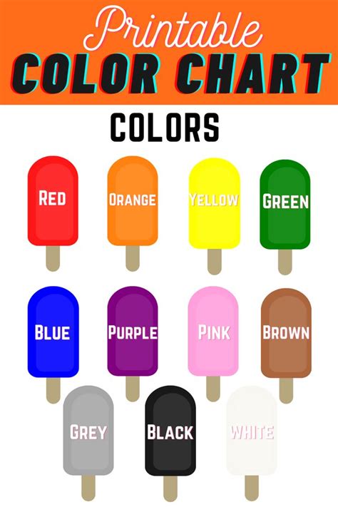 Color Chart For Kindergarten