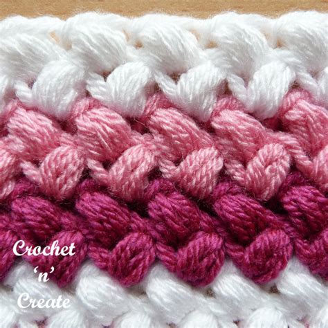 Free Crochet Tutorial Bean Stitch Crochet N Create