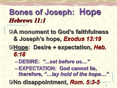 Ppt The Bones Of Joseph Genesis 5022 26 Powerpoint Presentation