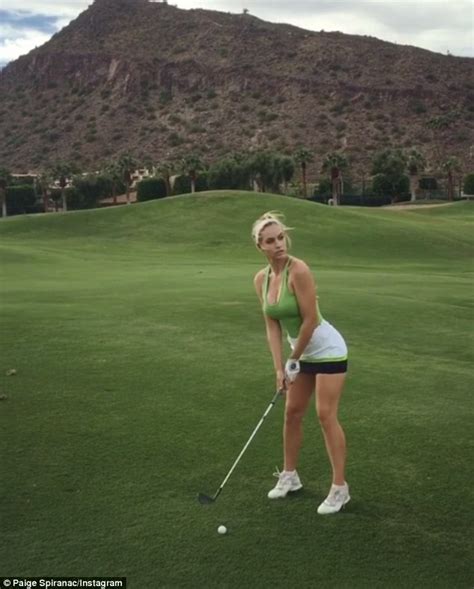 Female Golfer Paige Spiranac Shows Off Outrageous Pre Shot Routine