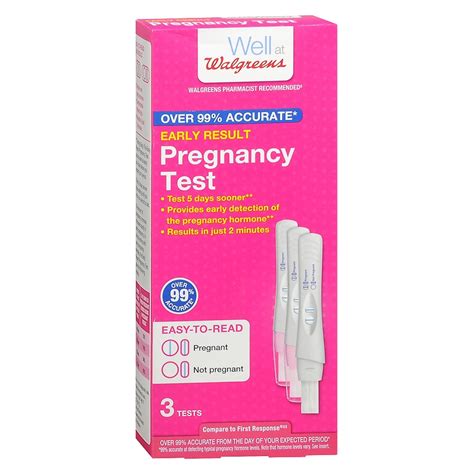 walgreens early results pregnancy test walgreens