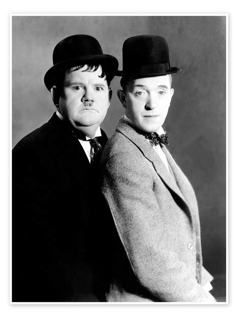 Oliver Hardy And Stan Laurel Print By Everett Collection Posterlounge