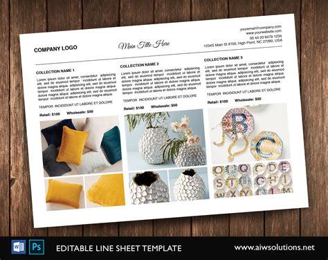 Vertical Line Sheet How To Create A Line Sheet Custom Line Sheet