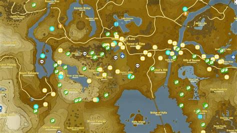 Zelda Breath Of The Wild Krogs Feen And Schreine Interaktive Karte