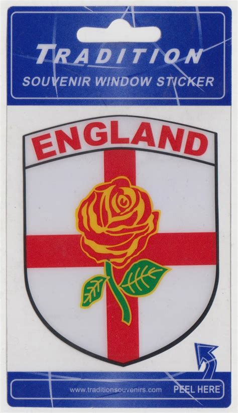 Tradition Souvenir Sticker English Red Rose Lambert Souvenirs
