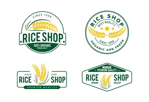 Rice Logo Design 6643121 Vector Art At Vecteezy