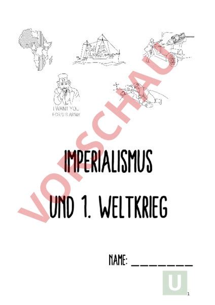 Arbeitsblatt Zeitreise 2 Imperialismus Und Der Erste Weltkrieg