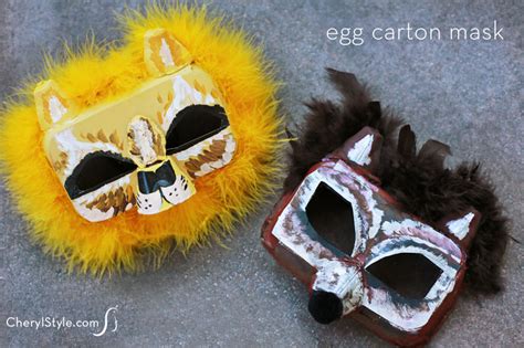 Diy Egg Carton Masks Make A Great Kids Craft Project