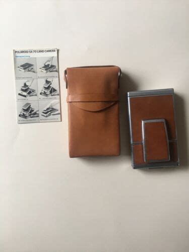 Polaroid Sx 70 Camera Brown Leather With Polaroid Case And Instructions Vintage Ex Ebay