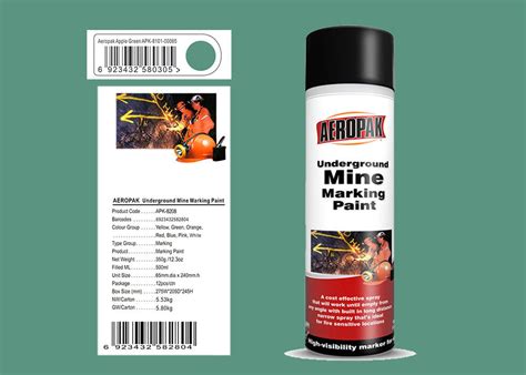 The ral color chart was created in 1927. AEROPAK apple green 500ml Uderground Mine Marking Spray ...