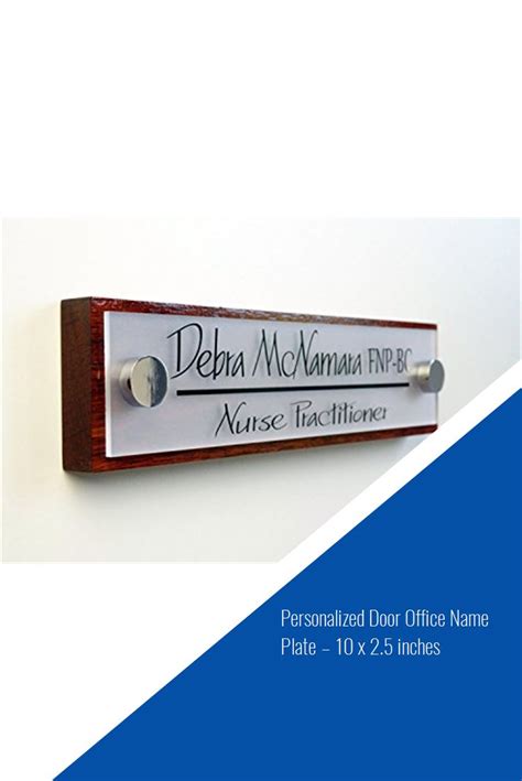 Personalized Door Office Name Plate 10 X 25 Inches Home Office