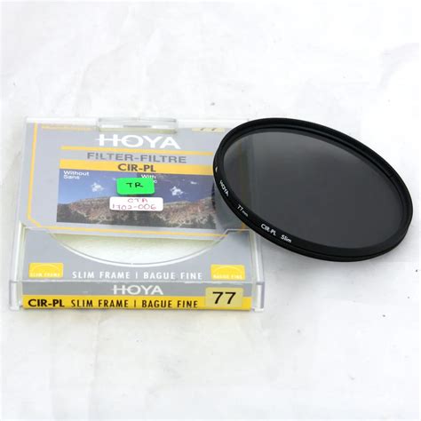 Used Hoya 77mm Slim Frame Cpl Circular Polarizer Filter Near New In