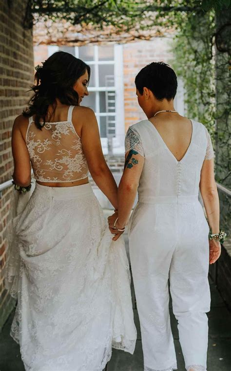Brides Of Ollichon Emma And Roxy Alternative Wedding Dresses Lesbian Wedding Lesbian