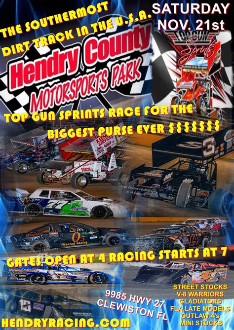 OUR NEXT EVENT @ HENDRY MOTORSPORTS – Hendry County Motorsports Park