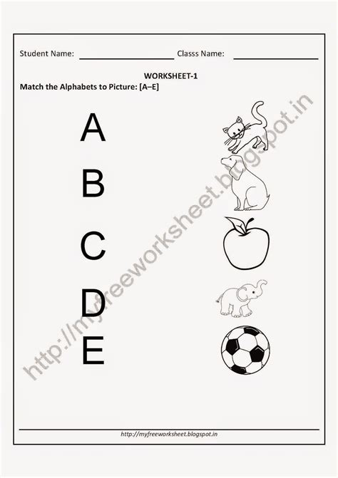 Whether your child is just starting out with writing letters or is a kindergartener who needs extra there is one printable letter tracing worksheet for every letter of the alphabet. Search results for MATCHING ALPHABET TO PICTURE a-e | Worksheet for nursery class, English ...