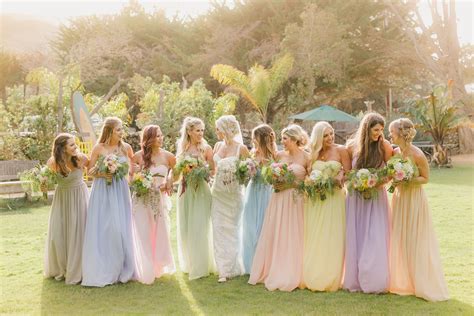 Rainbow Wedding Dresses For Bridesmaids Prestastyle