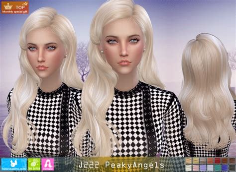 Newsea J222 Peaky Angel Donation Hairstyle • Sims 4 Downloads