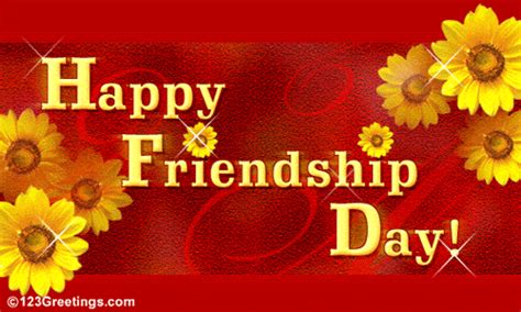 Happy Friendship Day Free Flowers Ecards Greeting Cards 123 Greetings