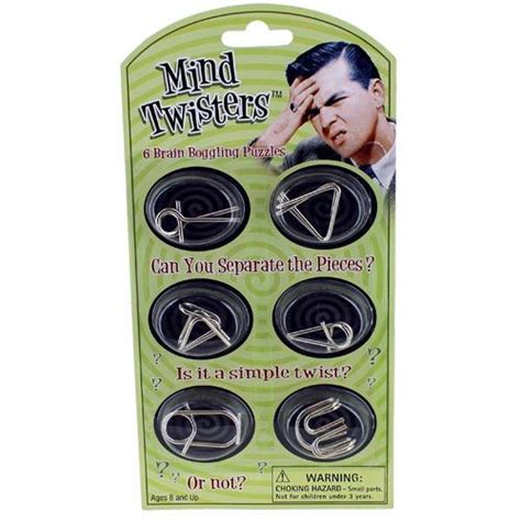 Mind Twisters Set Of 6 Wire Puzzles Xump