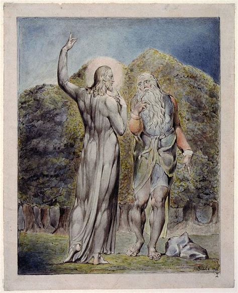Christ Tempted By Satan To Turn The Stones To Bread 1815 1819 William Blake