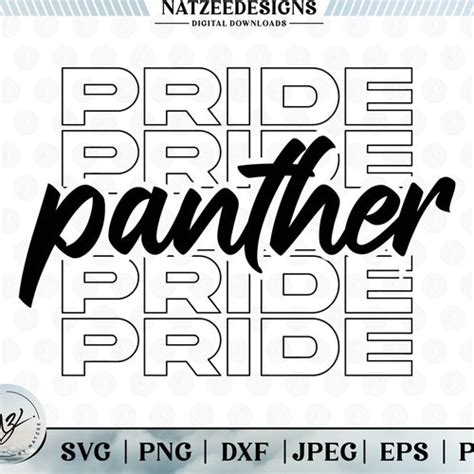 Panther Pride Svg Panther Svg Paw Svg Panthers Shirt Etsy
