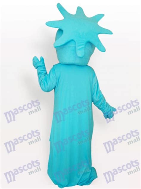 Blue Statue Of Liberty Adult Mascot Costume