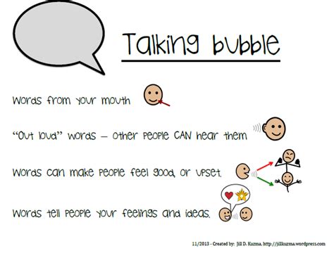 new descriptors of talking and thinking bubbles jill kuzma s slp social and emotional skill