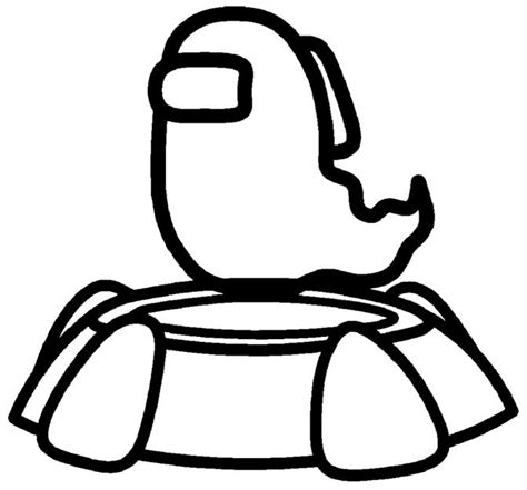 Among us coloring pages coloring home. kolorowanka Imposter Ghost Medbay Scan Among Us - Coloring ...