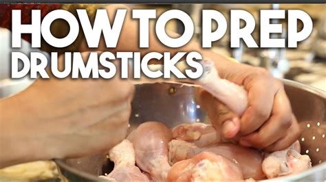 How To Skin And Prepare Chicken Drumsticks Youtube