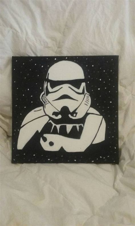Star Wars Stormtrooper Galaxy Canvas Acrylic Painting Star Wars