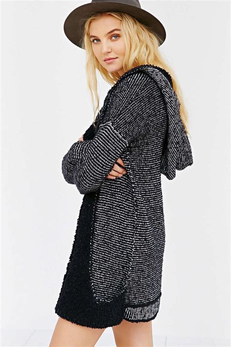 ecote boucle hooded cardigan~ urban outfitters ecote selling clothes hooded cardigan simple