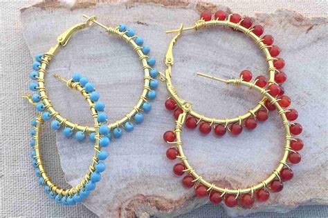 9 Easy Beaded And Wire Wrap Earrings To Make