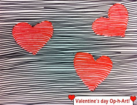 Help your students learn more about valentine's day with fun and interesting activities such as scrambled words or word search games and much more. artisan des arts: Valentine's day Op-h-Art Optical ...