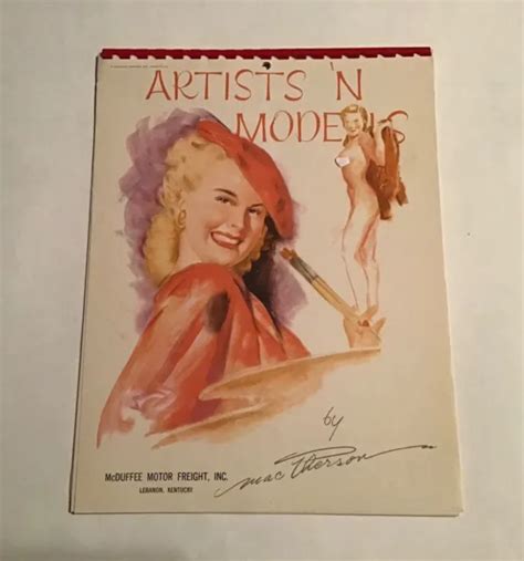 Vintage Earl Macpherson 1957 Pin Up Calendar Artists N Models 4500