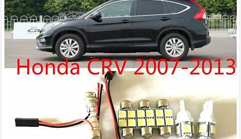 6PCS White LED Lights Interior Package Kit for Honda CRV 2007 2013-in