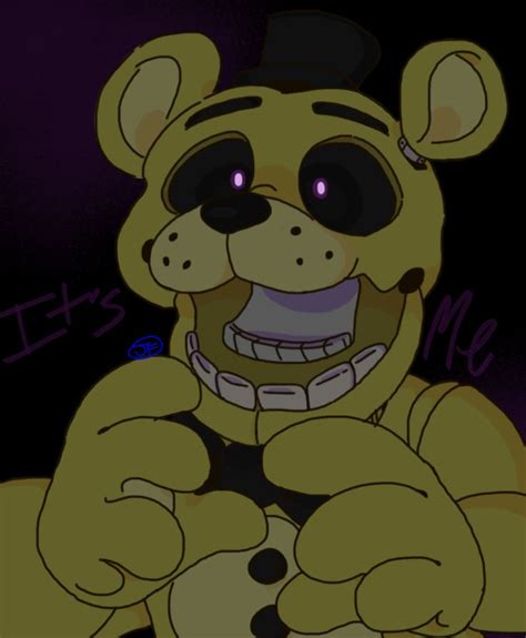 What Is A Golden Freddy A Yellow Bear Fnaf Golden Freddy Anime Fnaf Fnaf Drawings