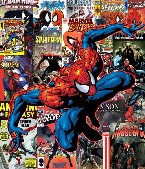 Spider Man Comicbook Cover Collection Wallpaper By Undeadpixelarmy On