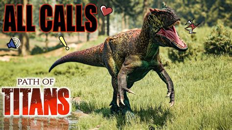 Path Of Titans Dinosaur Calls Youtube