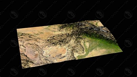 Afghanistan Maps 3d Model