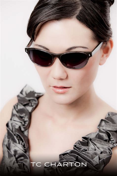tc charton eyewear linette frame gray shimmer swarovski crystals cheap sunglasses
