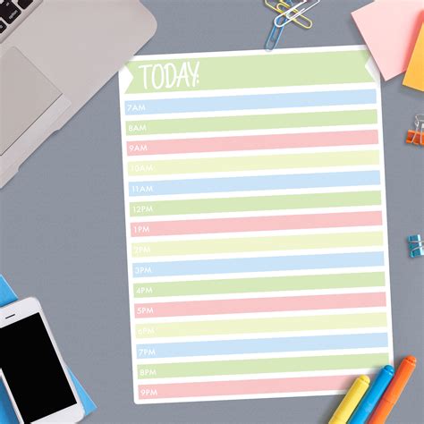 Hourly Schedule: Today - Removable Dry Erase Vinyl Decal – Fathead