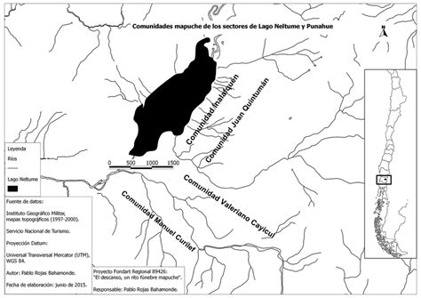 Mapa De Las Comunidades Mapuche Ubicadas En Los Sectores De Lago