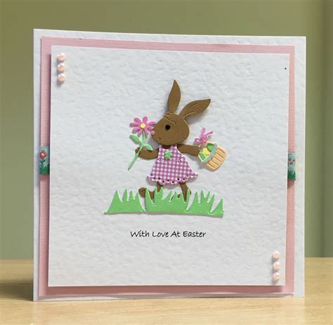 Easter Card Handmade Cottage Cutz Spring Easter Bunny Die For